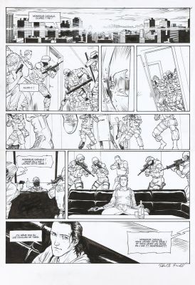Hénaff | Lot 520 - Hedge Fund, planche n°52 à l’encre de Chine et… | AZ auction