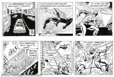 Larry Lieber - Original Comic Strip Art for the Amazing Spider-Man, Group of 25 Dalies (King Features, 1990-96). A - | Heritage