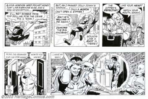 Larry Lieber - Original Comic Strip Art for The Amazing Spider-Man, Lot of 100 daily strips (King Features, - | Heritage