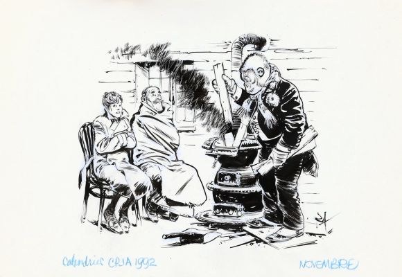 Follet | Lot 84 - Edmund Bell, illustration à l’encre de Chine et… | AZ auction
