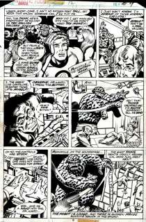 Bob Hall, Bob Wiacek | Fantastic Four Annual #12 P 9 (Reed & Sue Richardsâ With the Thing Throughout!) 1977 | Romitaman