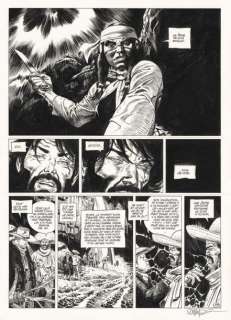 Lot 11 - RALPH MEYER UNDERTAKER L‘Indien Blanc (T.5), Dargaud 2019 Planche originale n°29....