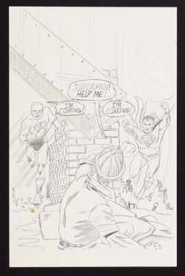 Superman #123 Cover from The Secret History of All-American Comics | eBay US (Buy It Now)