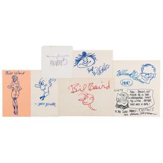 Cartoonists (7) Autographs | misc / divers