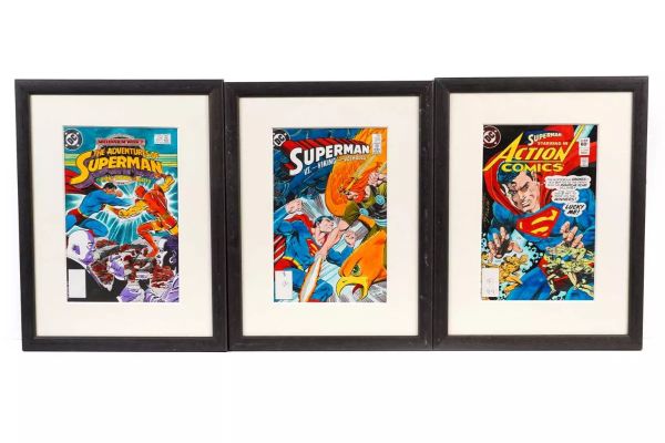 Lot 11 - Three DC Comics artworks | Anderson & Garland