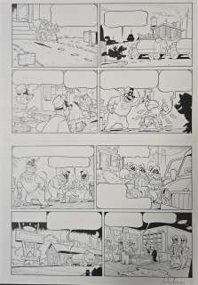 Tavola originale + Preliminare a matita Money is only Andrea Ferraris pag. 7A-7B | Venere Comic Art