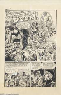 Rudy Palais (attributed) - Black Cat #37. complete 4-page story "The Clock Struck Doom" Original Art - | Heritage