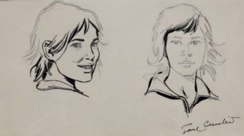 CUVELIER Paul Corentin Deux travaux de recherche pour le personnage Encre de chine... | Vermot et Associés