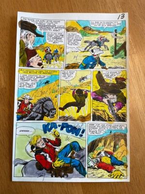 RAWHIDE KID #50 comic art original color guide 1966 KID COLT SHOT LIEBER WESTERN | eBay US (Buy It Now)
