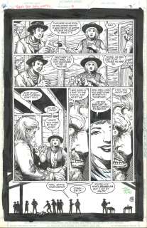 Jonah Hex Riders Of The Worm And Such #3 Page 3 Original Art Signed Tim Truman w/ Sketches One Of A Kind! | East Bay Comics