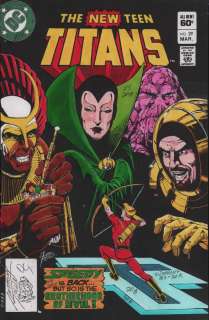 Anthony Tollin - The New Teen Titans #29 Cover Color Guide Art - 1983