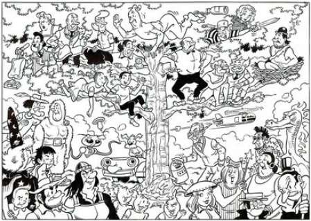 Willy Vandersteen (Studios) | Dessin original grand format Ã  l’encre de chine… | Septimus