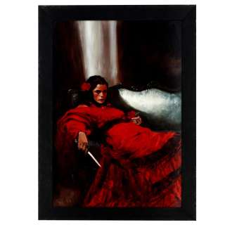 PAOLO GRELLA (NÉ EN 1980) - Lot #207 - Carmen. Couverture originale. Editions glénat. Huile sur masonite, signé 60 x 40 cm.