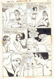 Tony Abruzzo - girls‘ love stories #176 p. 5 - babes at the beach - 1973