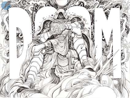 Ian Bertram - Doom Issue Mondo Page Print Art