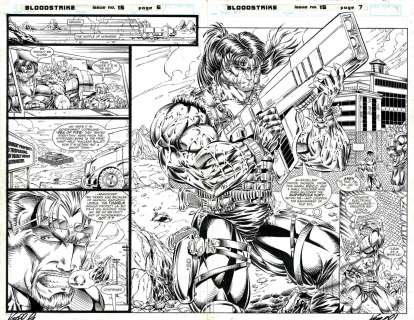 Karl Altstaetter - Bloodstrike #15 pages 6-7