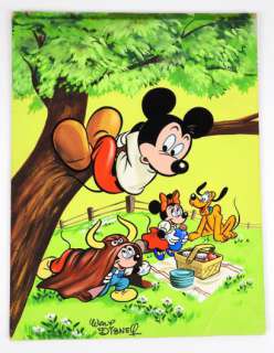 Lot 1 - DISNEY Un pique nique improvisé Couverture du Journal de Mickey 644 du 27 Septembre...