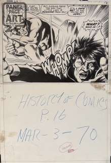 Gene Colan | Daredevil 63 Page 12 - Half Splash | Panel Page Art