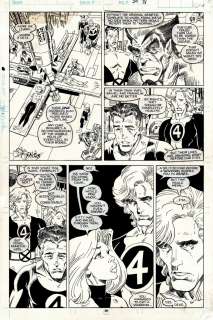 Arthur Adams - X-Men Annual #14 P 38 (Beast, Forge, Entire Ff Team, Phoenix-Rachel, Old & Young Franklin Richards!) 1990
