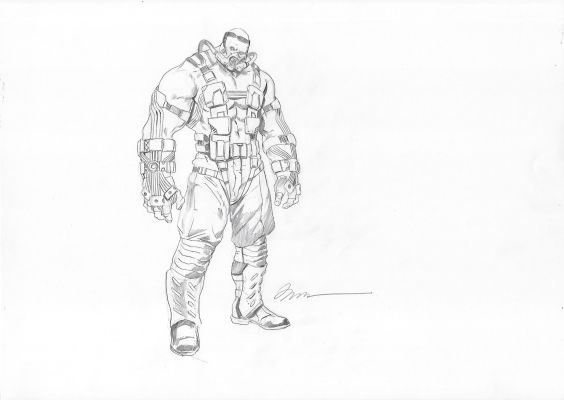 Marko Djurdjevic | Arkham Origins Bane Character Design Concept Art Standing Page Character Design | Splash Page