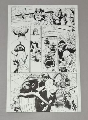 2000 AD - Original B&W Art - Cam Kennedy - Judge Dredd | eBay Europe