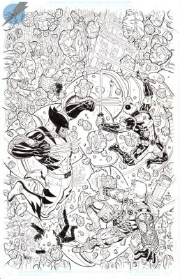 Steve Skroce | Weapon X-Men Issue 5 Page Cover | Felix Comic Art