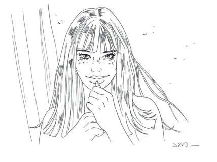 Jim (Terrasson, Thierry) - Original drawing - Marie - One night in Rome | Catawiki