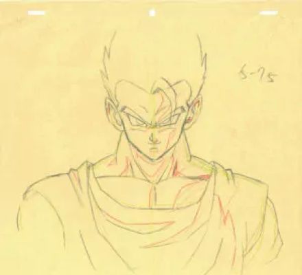 Toriyama Akira - Dragon Ball | correction genga – Son Gohan – Dragon Ball Z – DBZ – 3794 | La Galerie de la Bande Dessinée