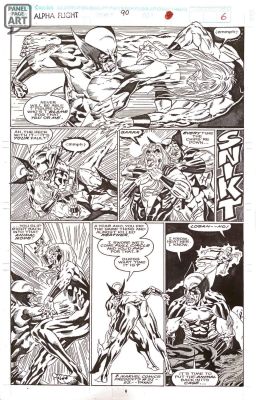 Michael Bair | Alpha Flight 90 Page 6 | Panel Page Art