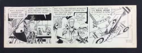 George Evans - Secret Agent Corrigan - daily strip - (1976) | Catawiki