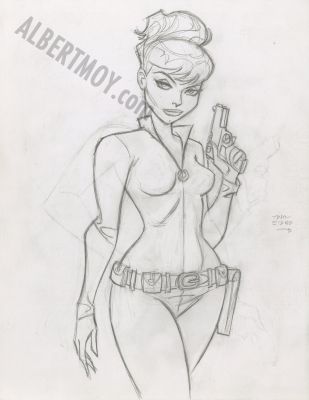 Bruce Timm | Black Widow Double Sided Page 190 | Albert Moy