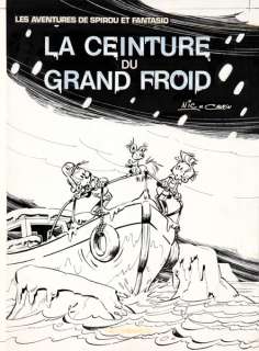 Nic | Spirou et Fantasio, illustration Ã  l’encre de Chi… | Banque Dessinée