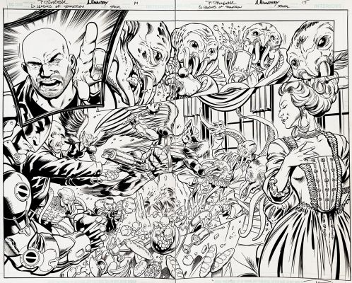 Drew Hennessy, Paul Pelletier - Earth Prime Legends of Tomorrow #3 Dps (Hawkman, Hawkgirl, Atom, Heatwave, Captain Cold!)