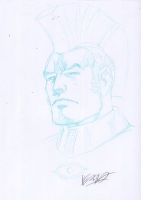 Jesus Merino | Savage Dragon Blue Pencil Commission - Signed | Anthony’s Comic Book Art