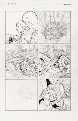 Transformers Armada #7 Pg. 5 - Pat Lee/Rob Armstrong - Signed Issue 7 Page 5 | Anthony’s Comic Book Art