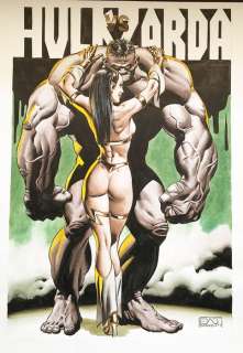 Evangelisti, Patrizio - original illustration for "Hulk vs Zarda" | Catawiki