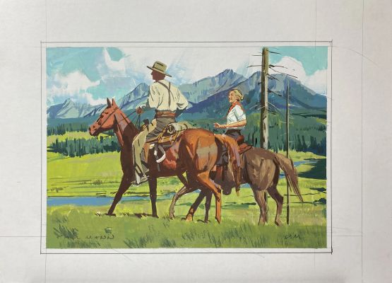 Paul Mann | Paul Mann Western Gallery Color Roughs 2004-2008 #14 | Galactic Gallery