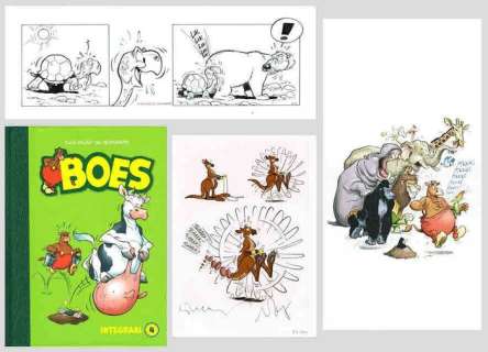 Boes - Luxe editie Boes Integraal deel 4 - N° 53/80 met originele strook in speciale map + ex-libris - hc met linnen rug | Catawiki
