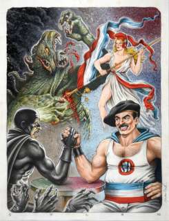 Solé, Jean (1948) | SUPERDUPONT CONTRE L’ANTI FRANCE Encre de Chine, aquarelle... | Coutau Bégarie