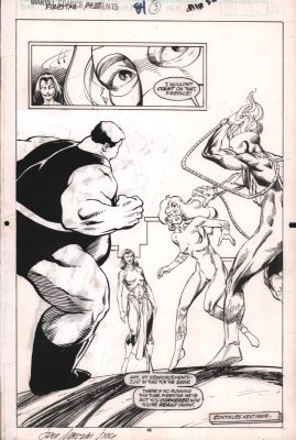 Dwayne Turner, Jose Marzan - Marvel Comics Presents #84 P.32 - Firestar - Signed - 1991