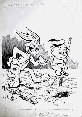 Ralph Heimdahl - Looney Tunes And Merrie Melodies #114 Cover (Large Art) 1950