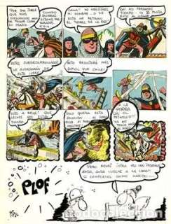 (BD) Dibujo Original de José Antonio Fer - El Guerrero del Antifaz, El Papus n.70 p.19, 1980.