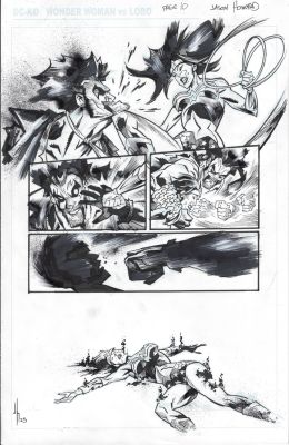 Jason Howard | Dc Ko Wonder Woman Vs Lobo Issue 01 Page 10 | Splash Page