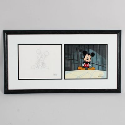 Disney’s Mickey Mouse Works Cel Production Animation Art Sketch Drawing Displ... | eBay US (Buy It Now)
