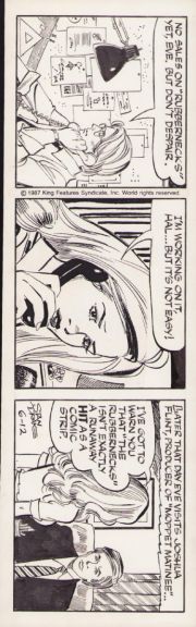 Stan Drake | The Heart of Juliet Jones Daily Strip - 6/12/1987 Signed | Anthony’s Comic Book Art