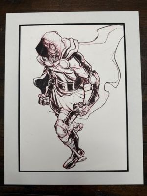 Eric Canete original Marvel Dr Doom art illustration drawing | eBay US