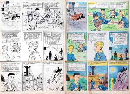 Mitacq | La Patrouille des Castors, planche n°27 Ã  l’encr… | Banque Dessinée