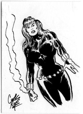 Chris Nye | Black Widow Sketchcard | Catskill Comics
