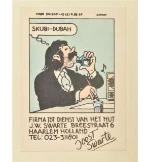 [ORIGINAL BOOK & COMIC ARTWORK] SWARTE, J. EX LIBRIS | Zwiggelaar Auctions