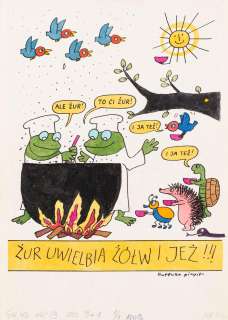 Bohdan Butenko (1931 - 2019) | Bohdan Butenko | Żur - ilustracja do czasopisma "Świerszczyk" | Desa Unicum